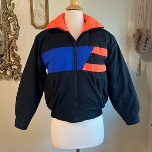 Vintage 80s 90s Expeditions Retro Colorblock Snow Ski Jacket Juniors Medium